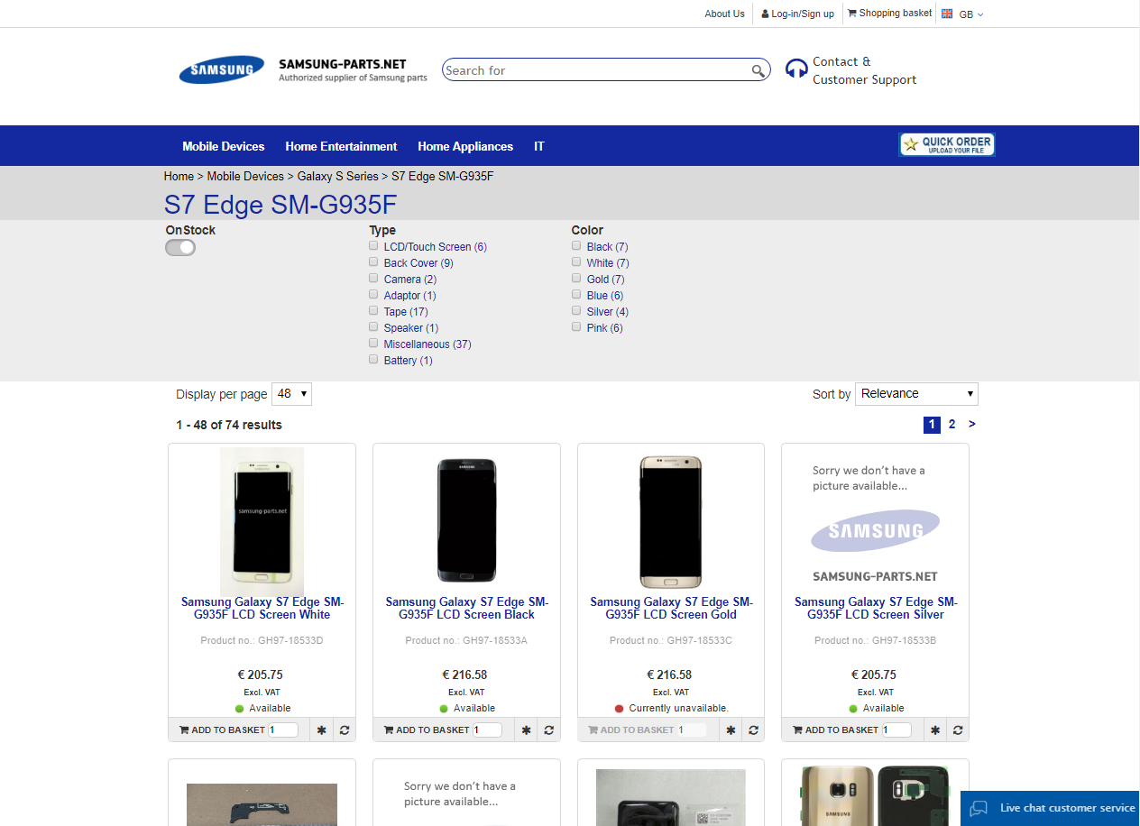 SamsungParts productdetail